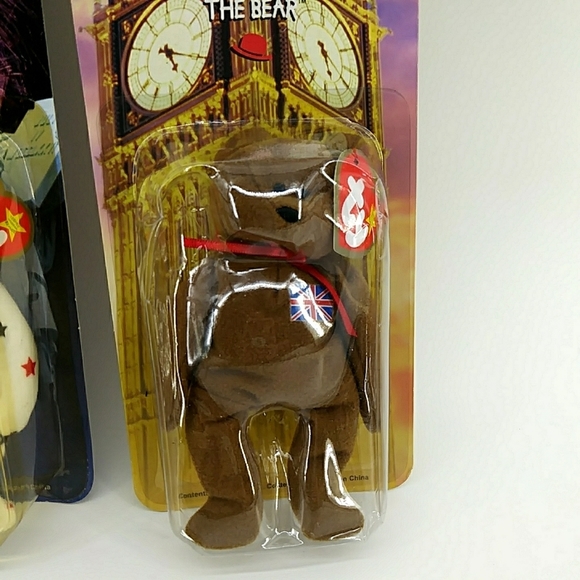 NIB Rare 1999 TY McDonalds Teanie Beanies International Beanie Babies Set 3 of 4 - Picture 4 of 8